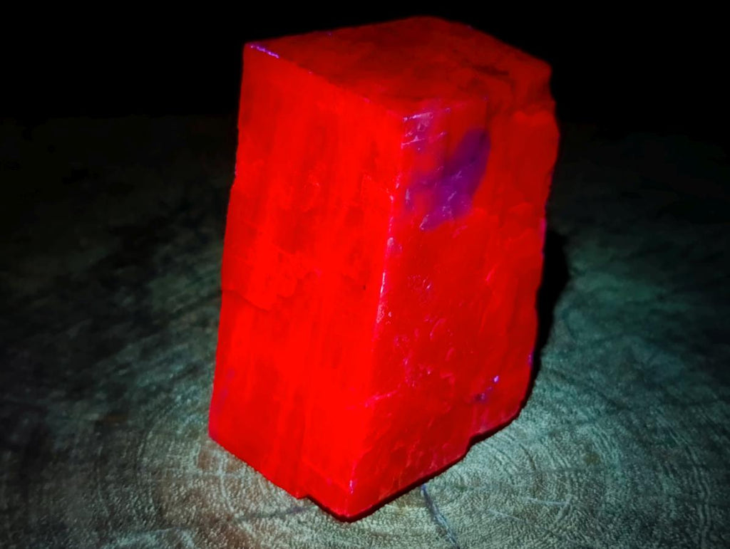 Natural Rhombohedral Sunset Orange Calcite Specimens x 6 From Spitzkop, Namibia - Toprock Gemstones and Minerals 