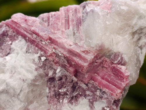 Natural Pink Rubellite Tourmaline Specimens x 6 From Karibib, Namibia - Toprock Gemstones and Minerals 