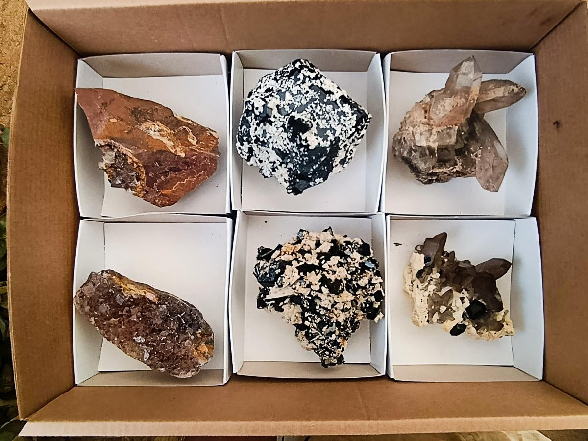 Natural Multi Mineral Specimen x 6 From Erongo, Namibia - Toprock Gemstones and Minerals 