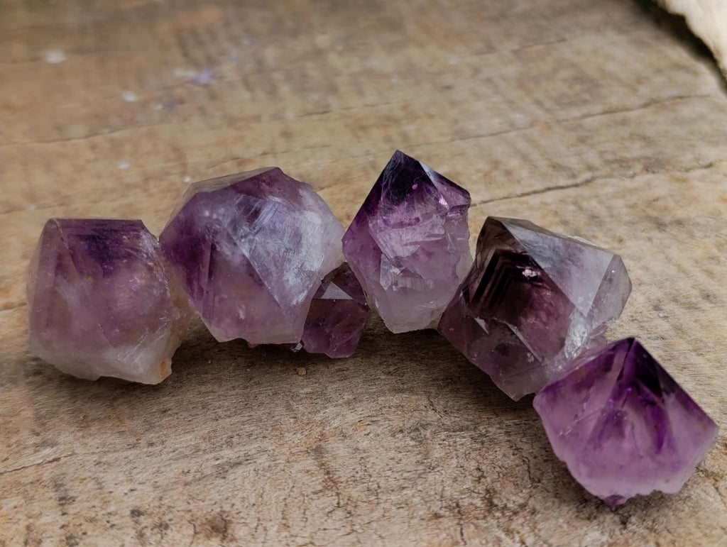 Natural Cactus Flower Amethyst Spirit Quartz Crystals x 63 From South Africa - Toprock Gemstones and Minerals 