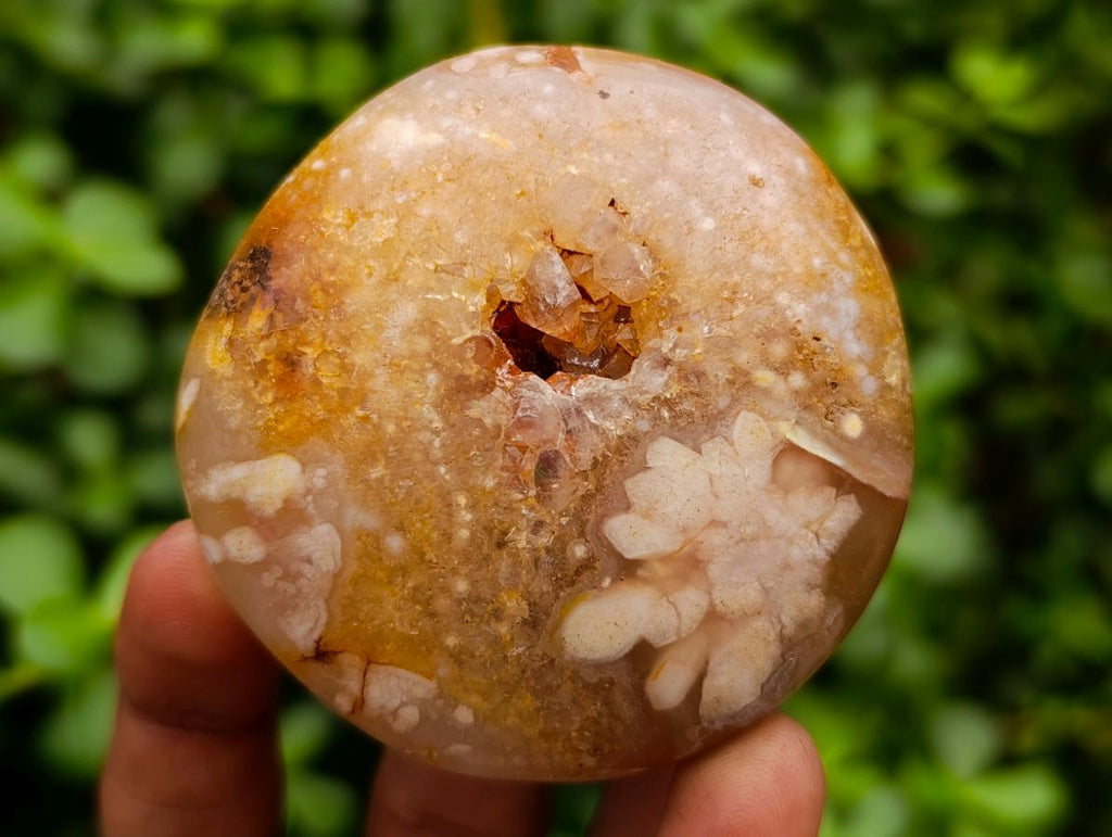 Polished Flower Agate Palm Stones x 24 From Antsahalova, Madagascar - Toprock Gemstones and Minerals 