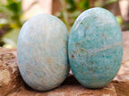 Polished Amazonite Palm Stones x 24 From Madagascar - Toprock Gemstones and Minerals 
