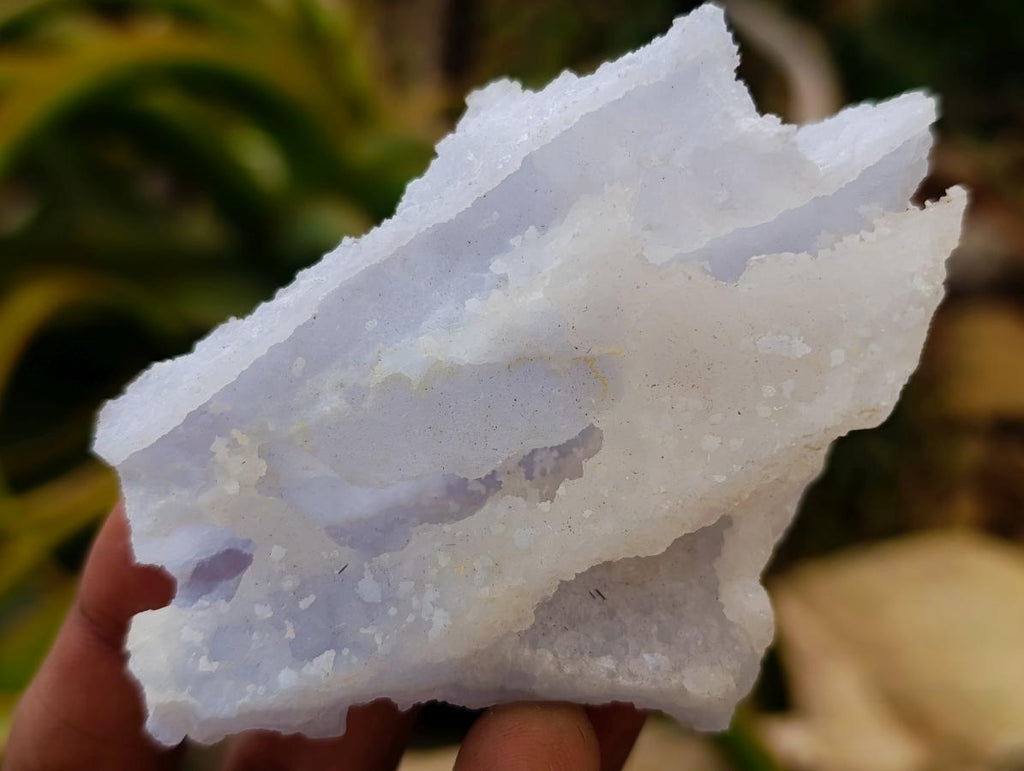 Natural Etched Blue Chalcedony Geodes x 12 From Nsanje, Malawi - Toprock Gemstones and Minerals 