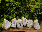 Natural Blue Lace Agate Geode Specimens x 6 From Nsanje, Malawi - Toprock Gemstones and Minerals 