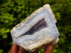 Natural Blue Lace Agate Geode Specimens x 6 From Nsanje, Malawi - Toprock Gemstones and Minerals 
