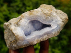 Natural Blue Lace Agate Geode Specimens x 6 From Nsanje, Malawi - Toprock Gemstones and Minerals 