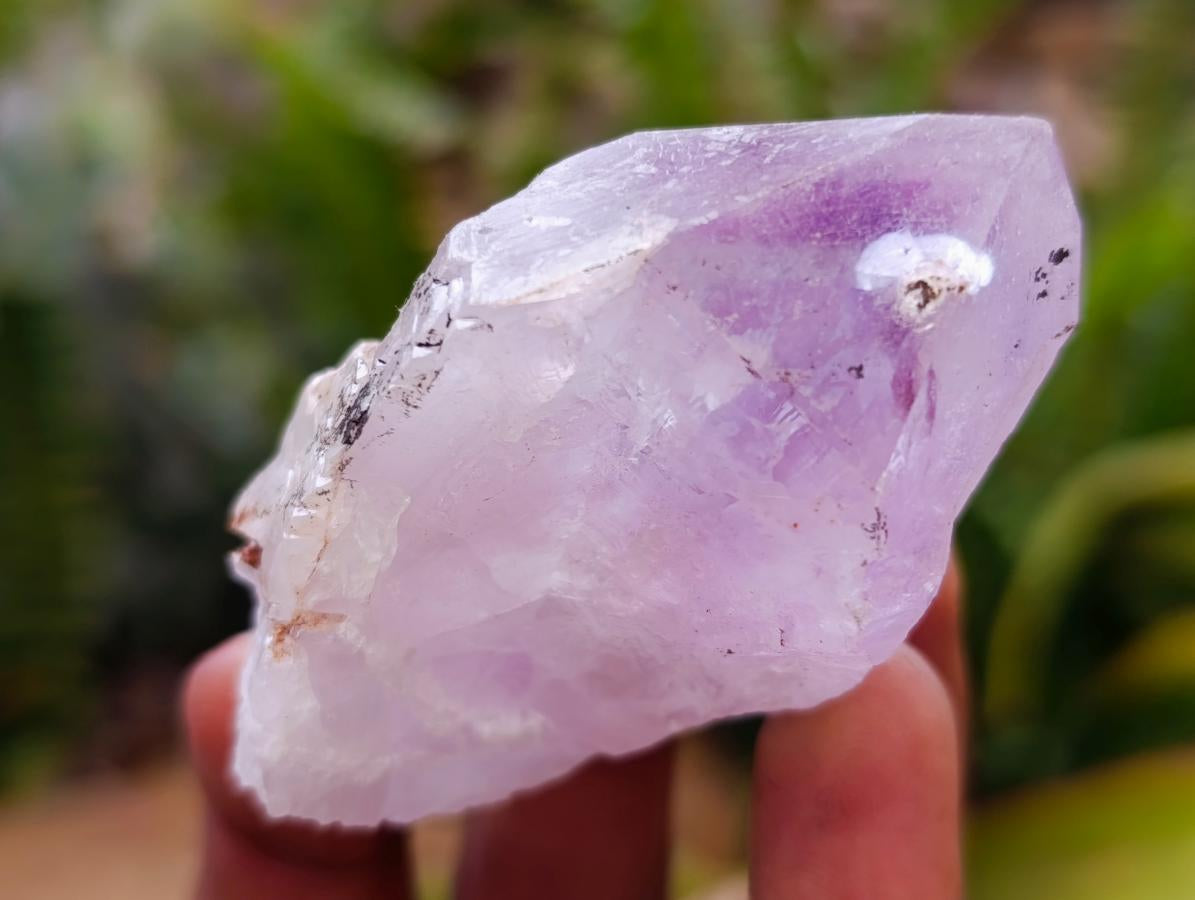 Natural Jacaranda Amethyst Single Crystals x 24 From Mumbwa, Zambia - Toprock Gemstones and Minerals 