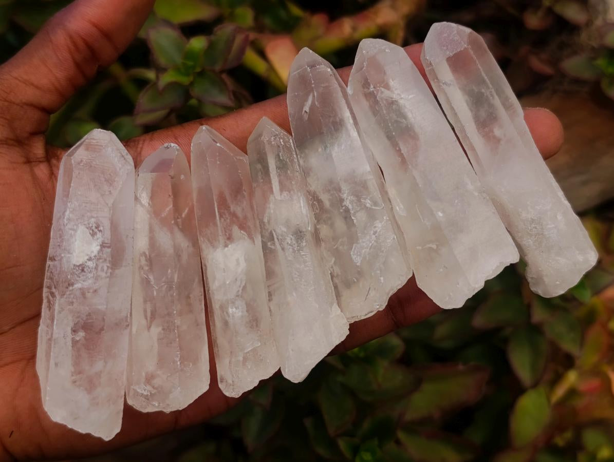 Natural Clear Quartz Crystals x 35 From Madagascar - Toprock Gemstones and Minerals 