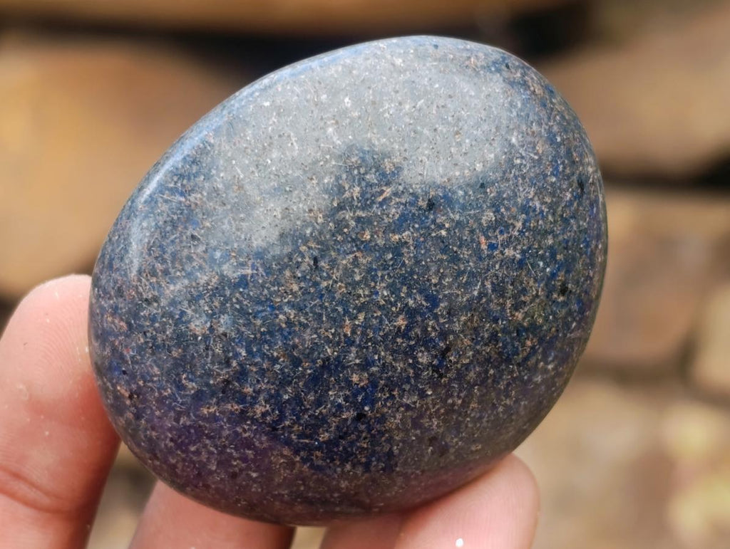 Polished Lazulite Galets x 24 From Madagascar - Toprock Gemstones and Minerals 
