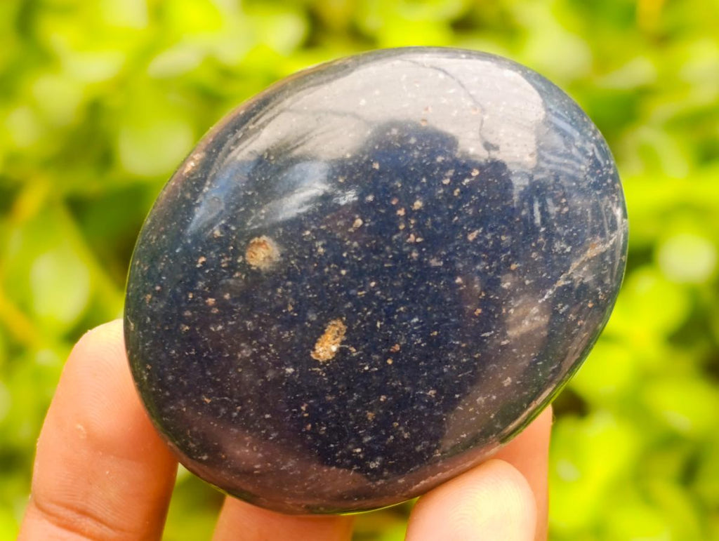 Polished Lazulite Galets x 24 From Madagascar - Toprock Gemstones and Minerals 