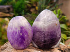 Polished Purple Chevron Amethyst Standing Free Forms and a Crystal x 4 From Madagascar - Toprock Gemstones and Minerals 