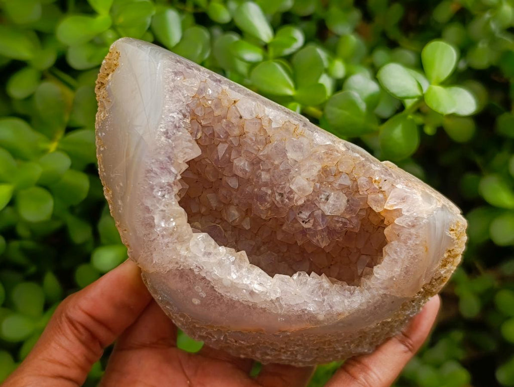 Polished Agate Amethyst Geodes x 5 From Maintirano, Madagascar - Toprock Gemstones and Minerals 