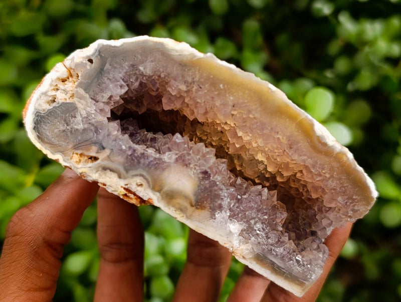 Polished Agate Amethyst Geodes x 5 From Maintirano, Madagascar - Toprock Gemstones and Minerals 