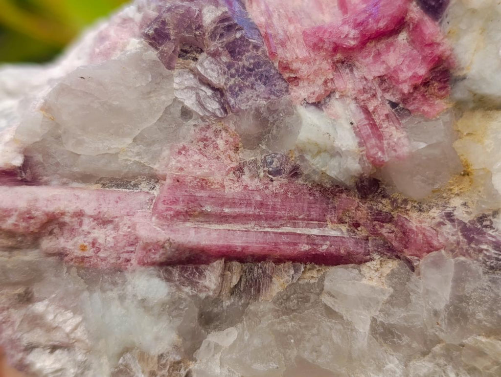 Natural Pink Rubellite Tourmaline Specimens x 6 From Karibib, Namibia - Toprock Gemstones and Minerals 