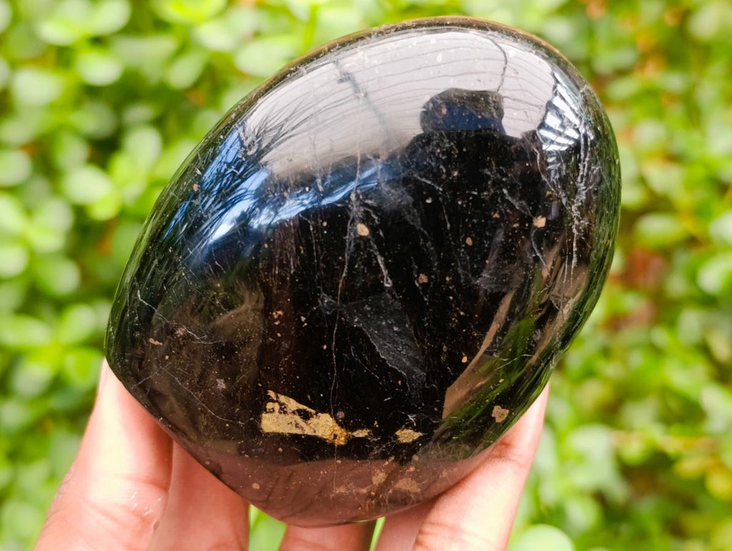 Polished Black Tourmaline Standing Free Forms x 4 From Madagascar - Toprock Gemstones and Minerals 