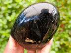 Polished Black Tourmaline Standing Free Forms x 4 From Madagascar - Toprock Gemstones and Minerals 