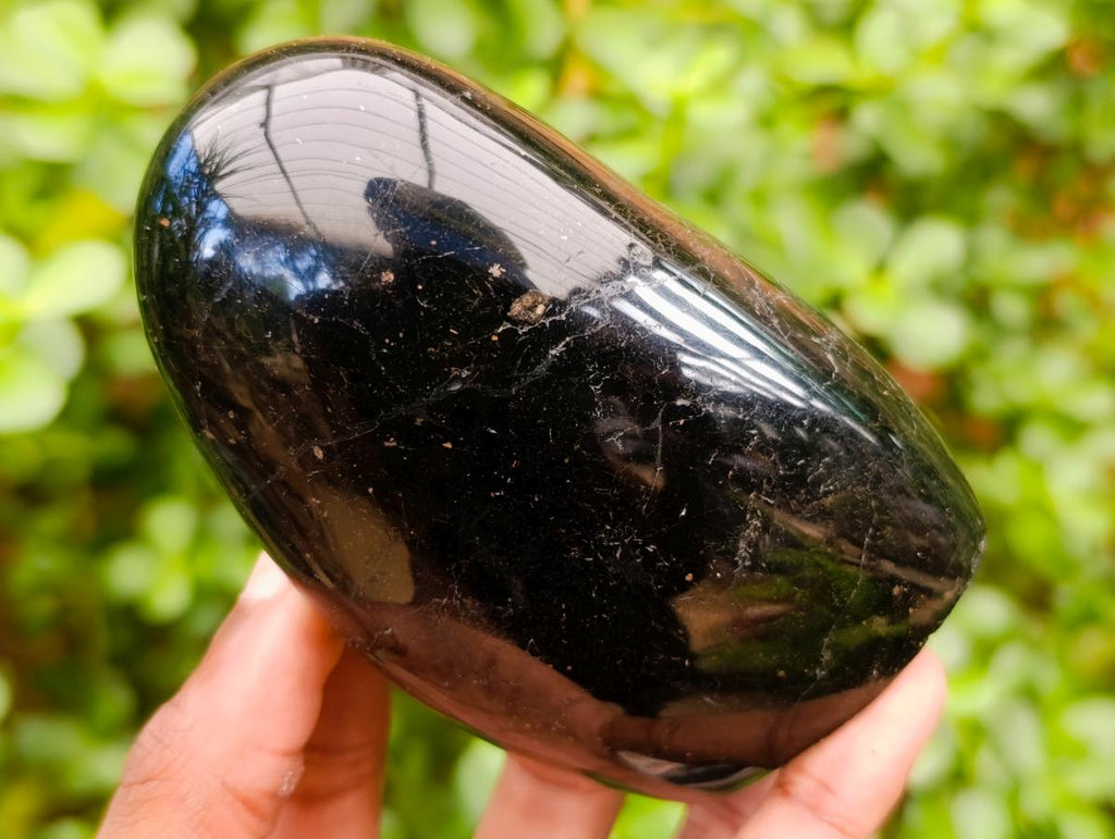Polished Black Tourmaline Standing Free Forms x 4 From Madagascar - Toprock Gemstones and Minerals 