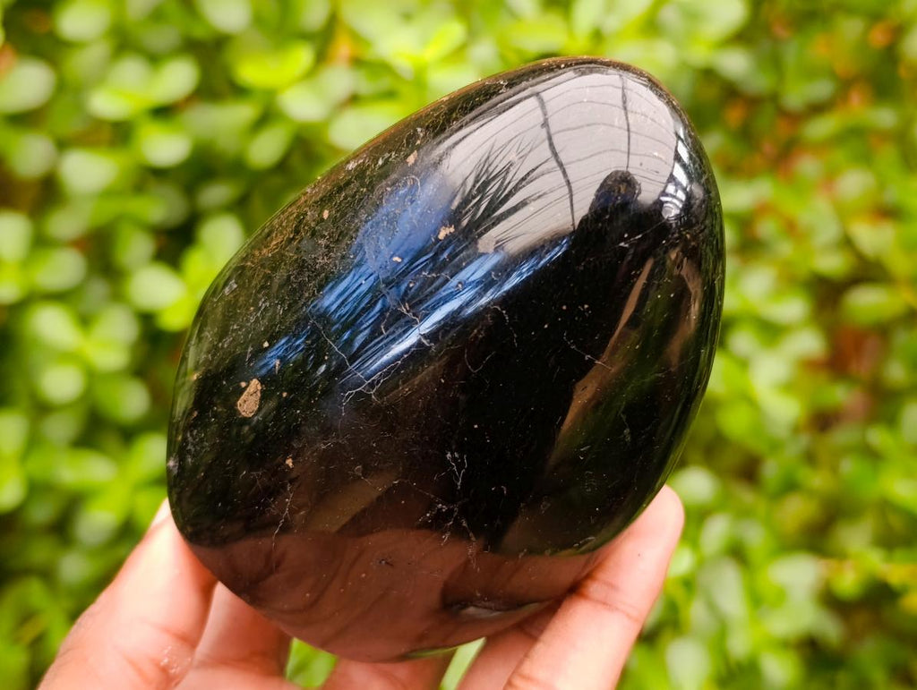 Polished Black Tourmaline Standing Free Forms x 4 From Madagascar - Toprock Gemstones and Minerals 