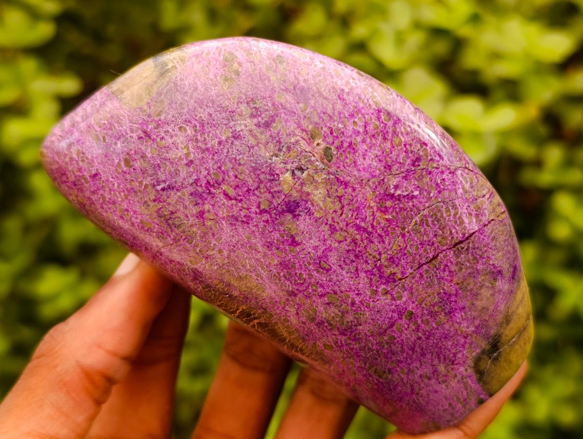 Polished Stichtite Standing Free Forms x 3 From Barberton, South Africa - Toprock Gemstones and Minerals 