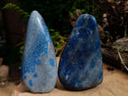 Polished Blue Spotted Spinel in Quartz Standing Free Forms x 2 From Madagascar - Toprock Gemstones and Minerals 