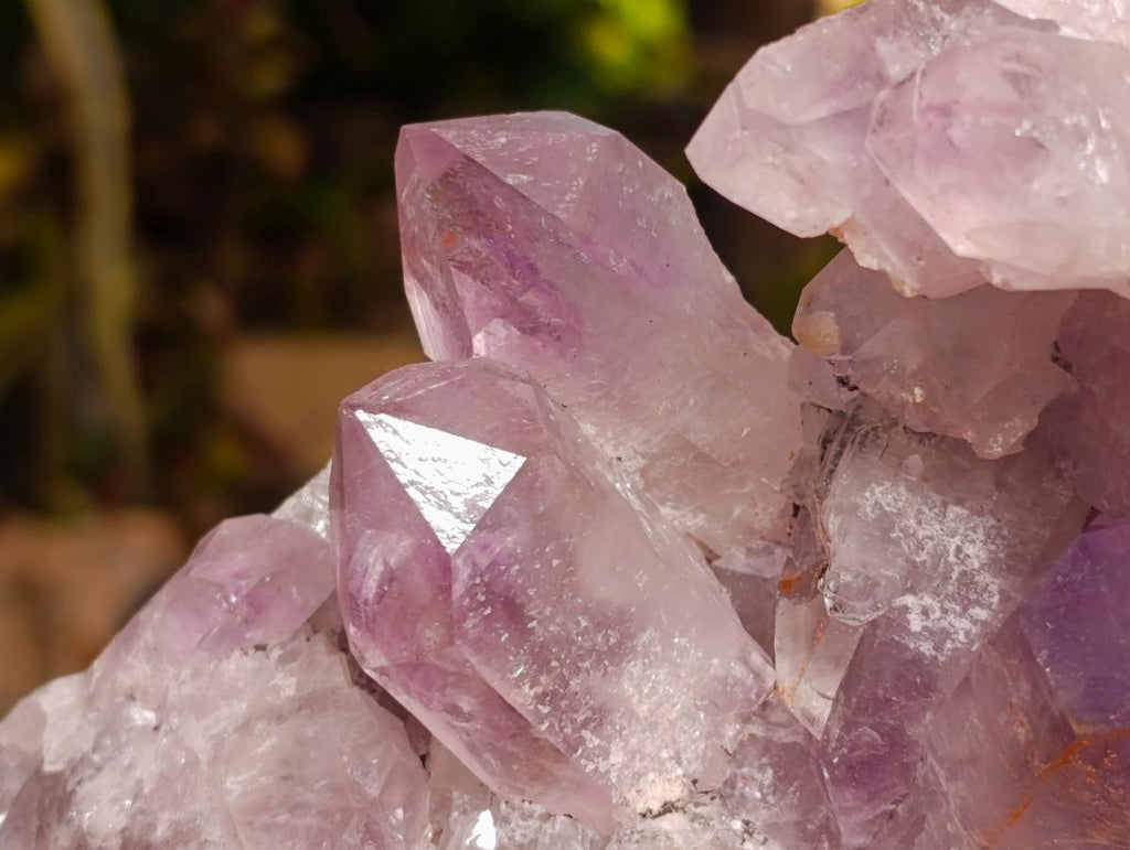 Natural Jacaranda Amethyst Clusters x 2 From Mumbwa, Zambia - Toprock Gemstones and Minerals 