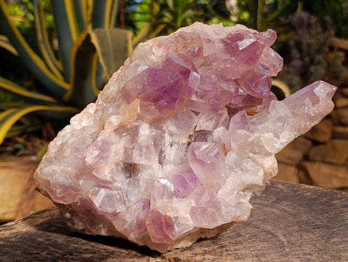 Natural Jacaranda Amethyst Clusters x 2 From Mumbwa, Zambia - Toprock Gemstones and Minerals 