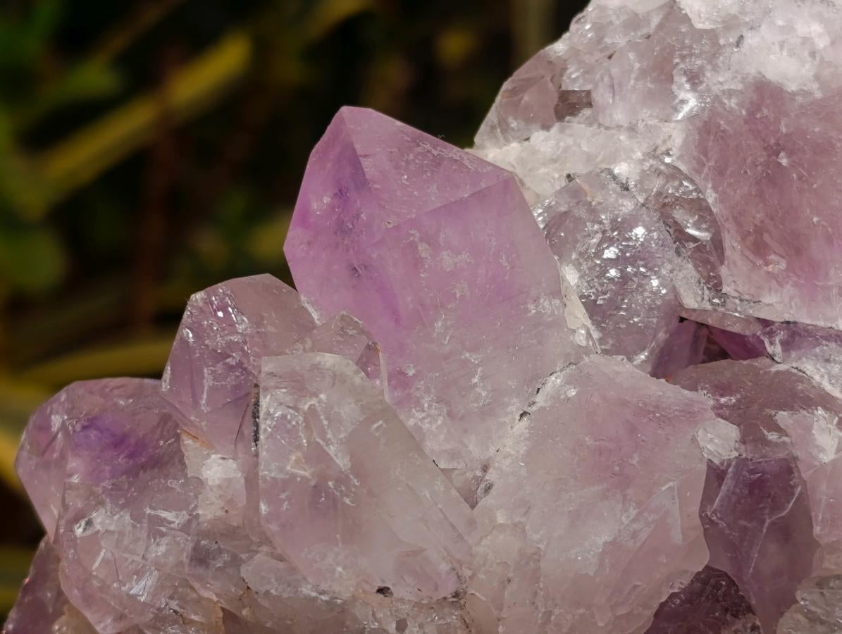 Natural Jacaranda Amethyst Clusters x 2 From Mumbwa, Zambia - Toprock Gemstones and Minerals 