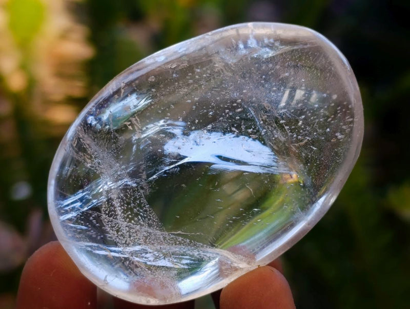 Polished Clear Quartz Crystal Galets x 35 From Madagascar - Toprock Gemstones and Minerals 