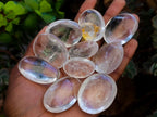 Polished Clear Quartz Crystal Galets x 35 From Madagascar - Toprock Gemstones and Minerals 