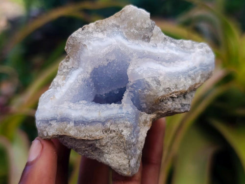 Natural Blue Lace Agate Geode Specimens x 12 From Nsanje, Malawi - Toprock Gemstones and Minerals 