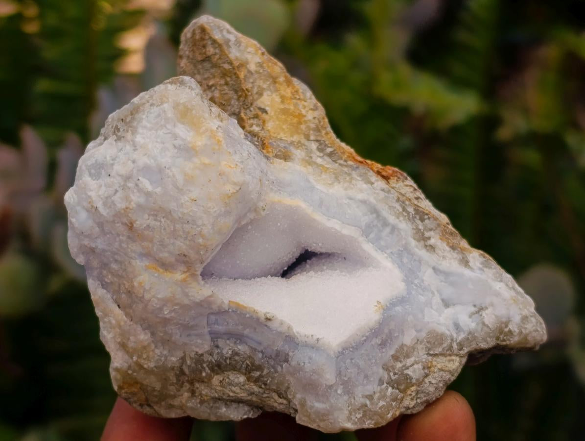 Natural Blue Lace Agate Geode Specimens x 12 From Nsanje, Malawi - Toprock Gemstones and Minerals 
