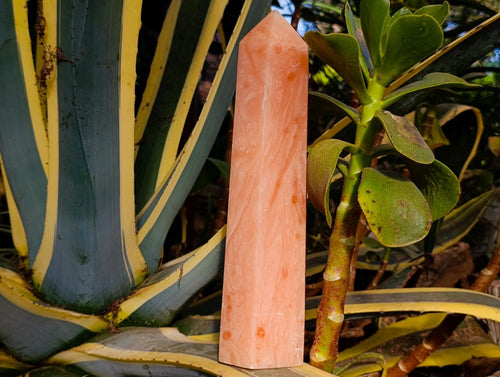 Polished Large Orange Twist Calcite Tower x 1 From Maevantanana, Madagascar - Toprock Gemstones and Minerals 