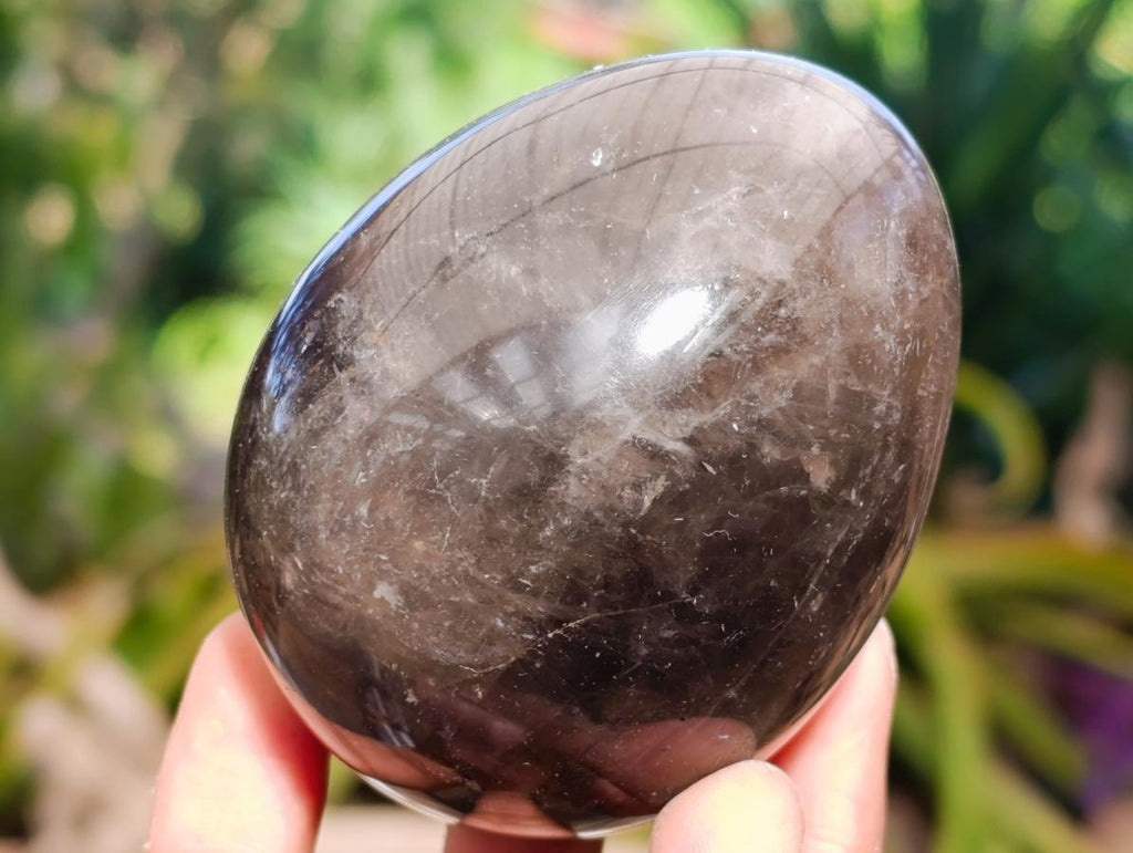 Polished Smokey Quartz Eggs x 4 From Madagascar - Toprock Gemstones and Minerals 