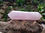Polished Double Terminated Gemmy Rose Quartz Crystals x 4 From Madagascar - Toprock Gemstones and Minerals 