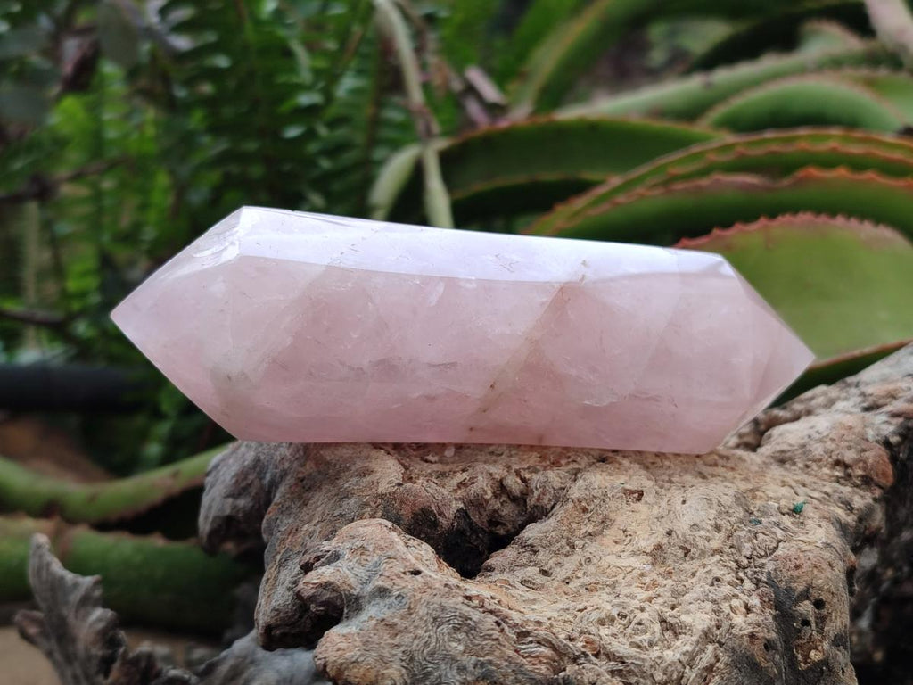 Polished Double Terminated Gemmy Rose Quartz Crystals x 4 From Madagascar - Toprock Gemstones and Minerals 