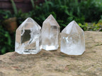 Polished Clear Quartz Display Crystals x 12 From Madagascar - Toprock Gemstones and Minerals 