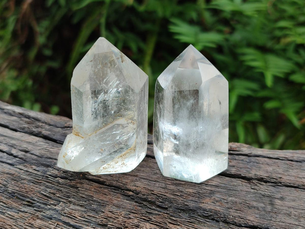 Polished Clear Quartz Display Crystals x 12 From Madagascar - Toprock Gemstones and Minerals 