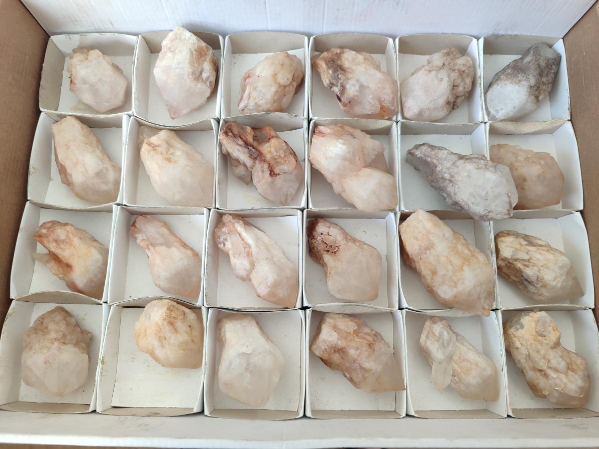 Natural Cascading Candle Quartz Crystals x 24 From Antsirabe, Madagascar - Toprock Gemstones and Minerals 