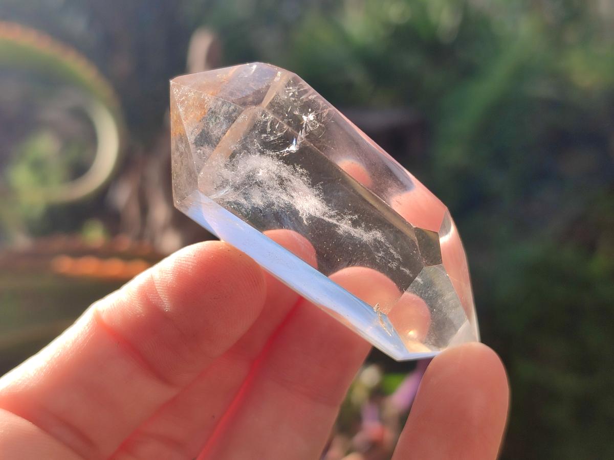 Polished Clear Quartz Crystal Double Terminated x 24 From Madagascar - Toprock Gemstones and Minerals 