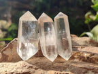Polished Clear Quartz Crystal Double Terminated x 24 From Madagascar - Toprock Gemstones and Minerals 