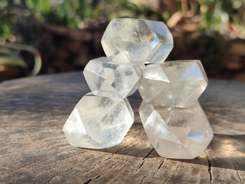 Polished Clear Quartz Crystal Double Terminated x 24 From Madagascar - Toprock Gemstones and Minerals 
