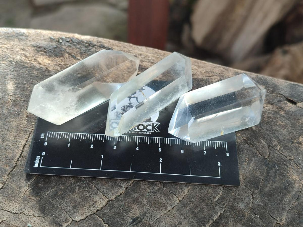 Polished Clear Quartz Crystal Double Terminated x 24 From Madagascar - Toprock Gemstones and Minerals 