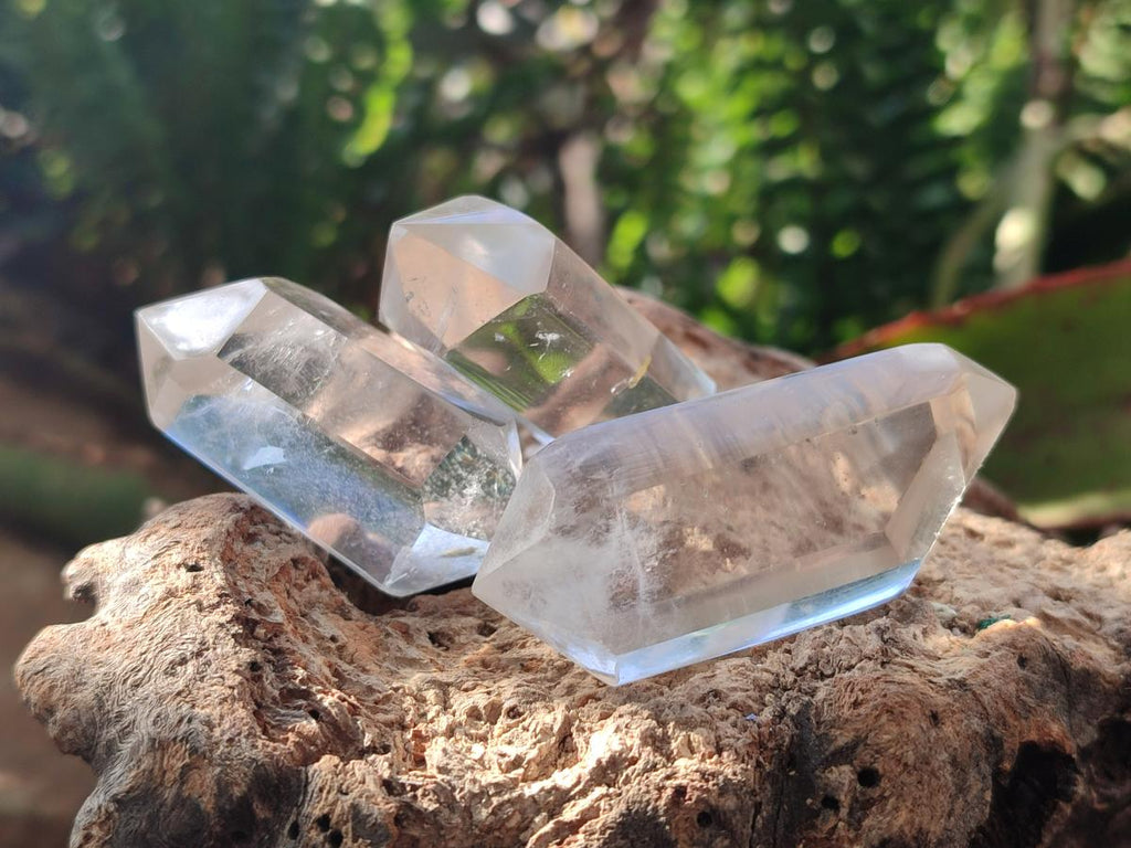 Polished Clear Quartz Crystal Double Terminated x 24 From Madagascar - Toprock Gemstones and Minerals 