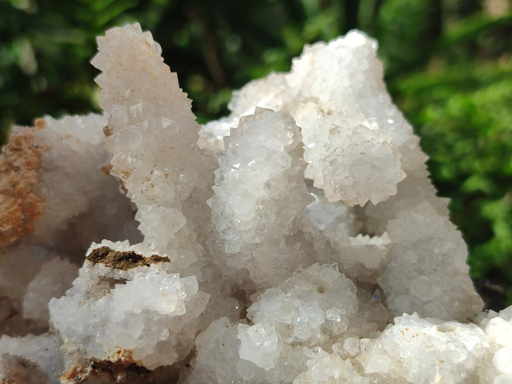 Natural Drusy Snow Finger Quartz Coated Clusters x 2 From Albert's Mountain, Lesotho - Toprock Gemstones and Minerals 