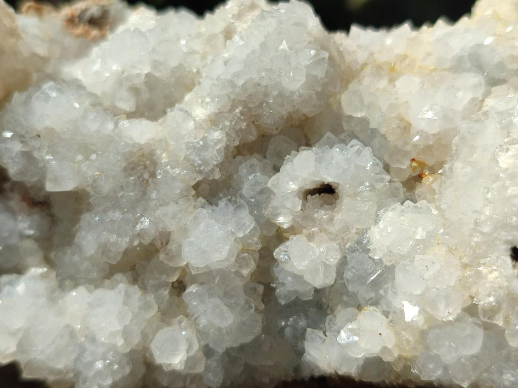 Natural Drusy Snow Finger Quartz Coated Clusters x 2 From Albert's Mountain, Lesotho - Toprock Gemstones and Minerals 