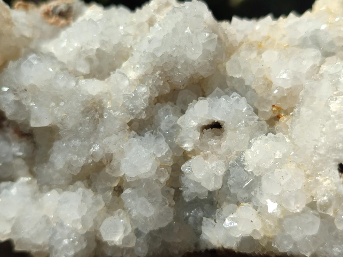 Natural Drusy Snow Finger Quartz Coated Clusters x 2 From Albert's Mountain, Lesotho - Toprock Gemstones and Minerals 