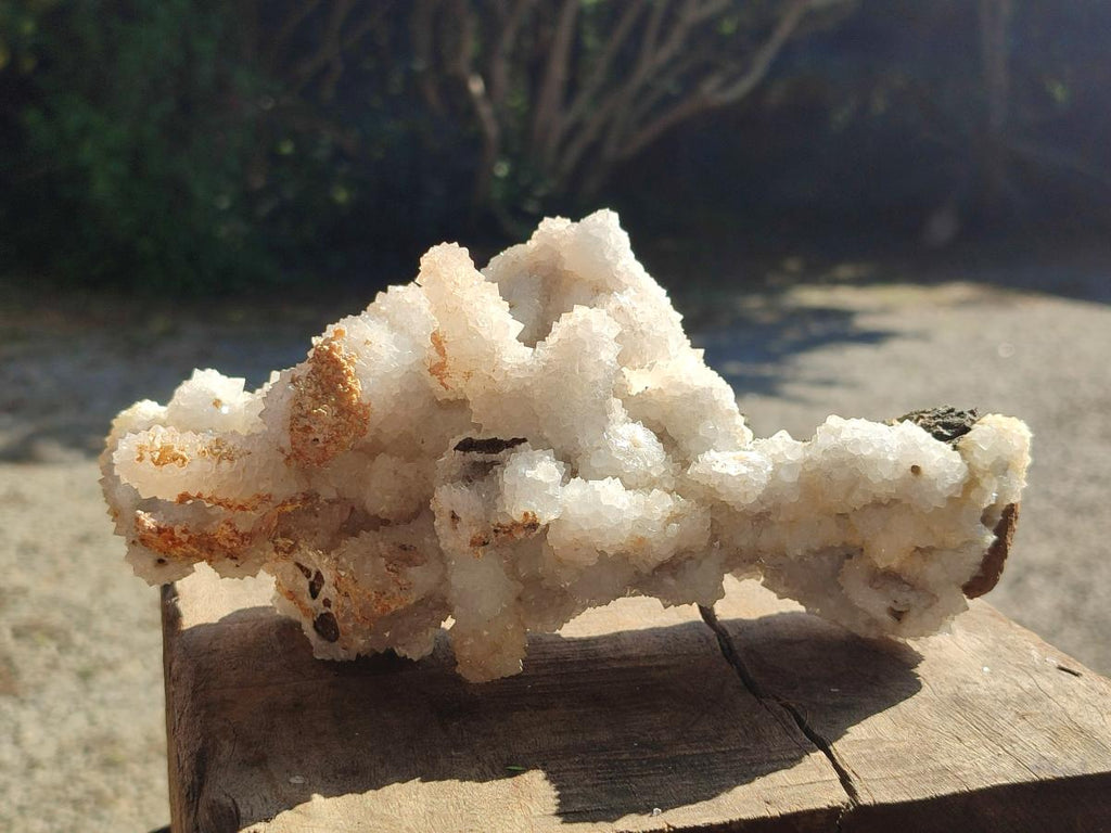 Natural Drusy Snow Finger Quartz Coated Clusters x 2 From Albert's Mountain, Lesotho - Toprock Gemstones and Minerals 