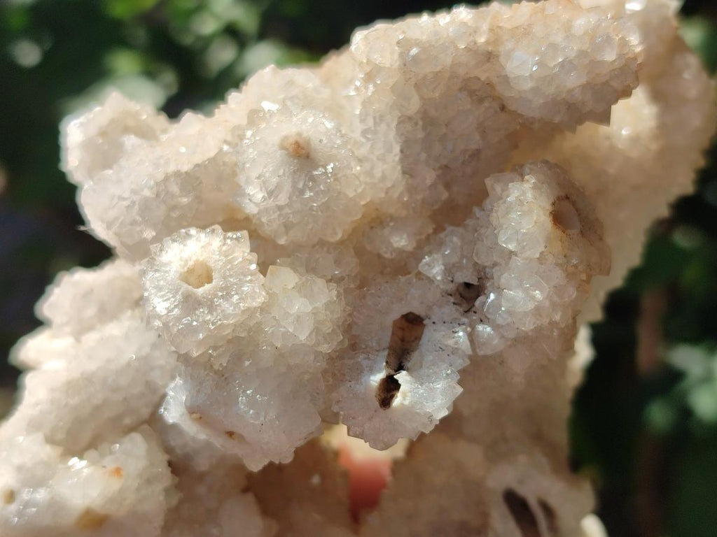 Natural Drusy Snow Finger Quartz Coated Clusters x 2 From Albert's Mountain, Lesotho - Toprock Gemstones and Minerals 