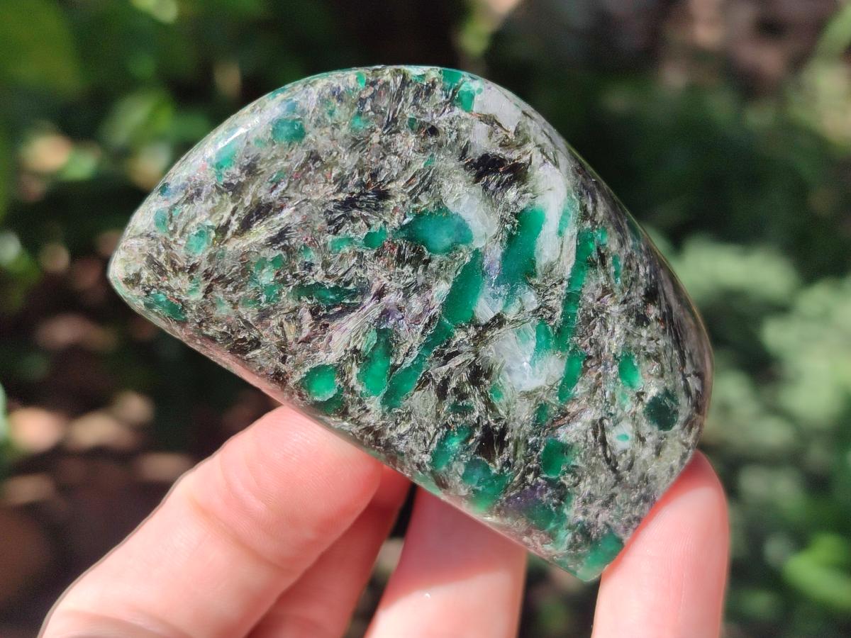 Polished Emerald Mica 'Mutokolite' Standing Free Forms x 4 From Mutoko, Zimbabwe - Toprock Gemstones and Minerals 