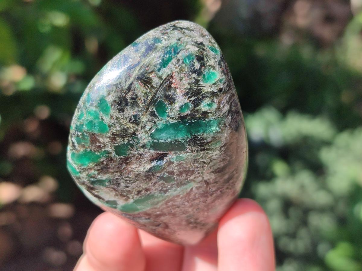 Polished Emerald Mica 'Mutokolite' Standing Free Forms x 4 From Mutoko, Zimbabwe - Toprock Gemstones and Minerals 